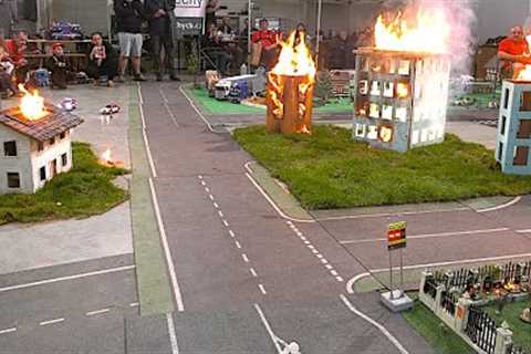 Mega Special RC Fire Trucks Ladder Ambulance Police Cars Emergency Vehicles Red Cross Fire Engines