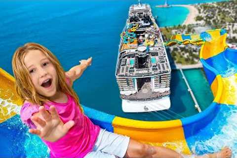 Nastya and Evelyn go on an exciting fun cruise