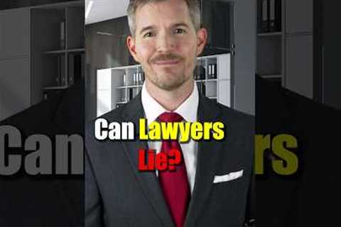 Why Lawyers CAN'T actually lie. #lawyer #court #attorney