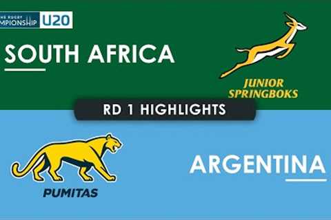HIGHLIGHTS | SOUTH AFRICA v ARGENTINA | The Rugby Championship U20 2025 | Round 1