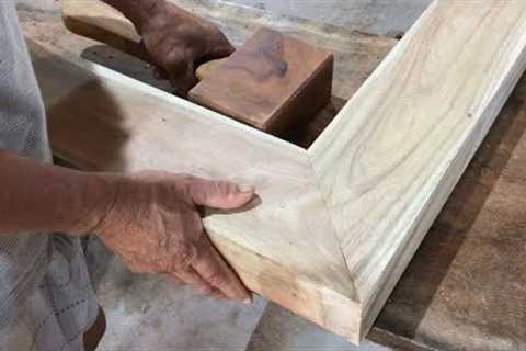 Amazing Japanese Joinery Woodworking Skills, Build A Hand Cut Wood  Mitred No Screw