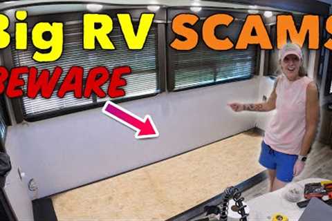 RV slide carpet removal &amp; three BIG RV SCAMS!
