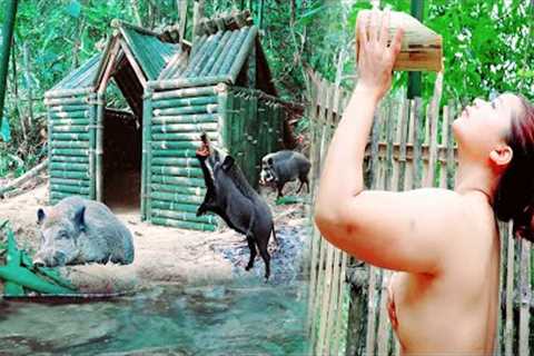120 Days of Survival: Building Shelters & Hunting in the Deep Jungle | phượng pú