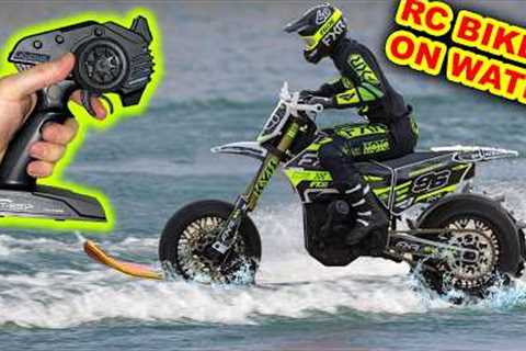 RC Motorbike Lake Crossing attempt