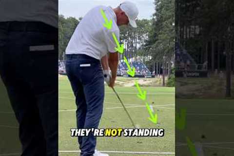 Where’s the shoulder pointing at impact?? 😱 #golf #golfswing #golfcoach #golftips