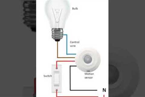 Motion sensor wiring #shorts #motion #sensor #wiring