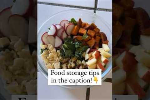 Food Storage Tips for Meal Prep