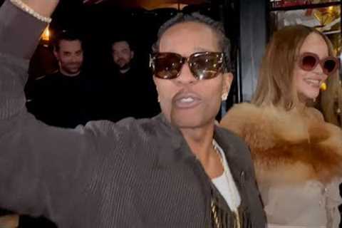 A$AP Rocky Has Fun With Photographers During Romantic Date Night With Rihanna