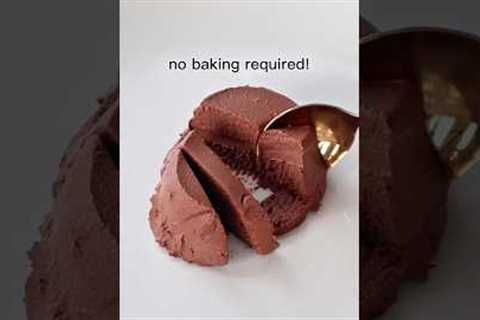 Healthy Cake: Only 2 Ingredients! (Flourless + Vegan!) 🍫