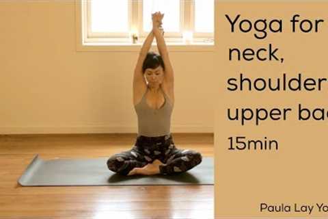 Yoga for neck, shoulders and upper back 15min