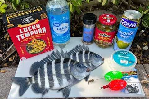 1 Hour of South Florida Fishing | Sheepshead Catch n' Cook