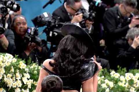 Kim Kardashian has arrived at the Met Gala