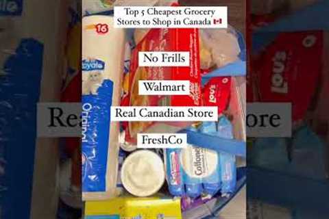 Top 5 Cheapest Grocery Stores In Canada To Shop 🇨🇦 #canada #newcomer #immigrants