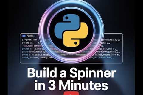 Code a Mesmerizing Spinner in Python!  3-Minute Tutorial for Beginners