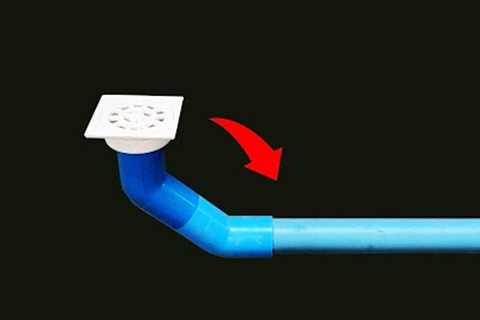 The plumber's secret trick! How to Install PVC Drain water pipe in bath room |Anyone can do it