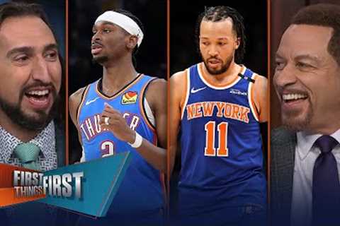 Knicks beat Celtics in Game 1 in OT, Thunder lose to Nuggets after fouling | FIRST THINGS FIRST