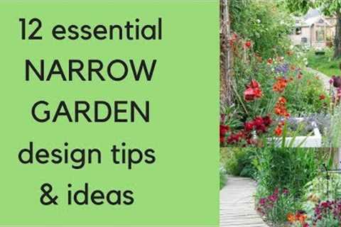 12 'narrow garden' design tips and ideas