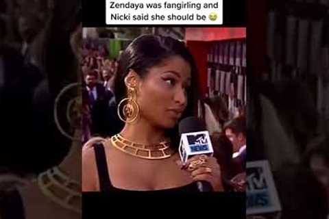 Zendaya having a moment after Nicki complemented her #shorts