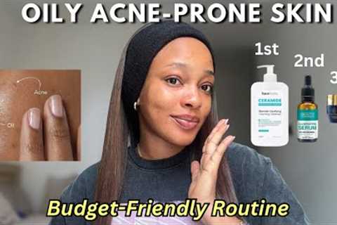 A simple oily acne-prone skincare routine | For smoother &amp; clearer skin