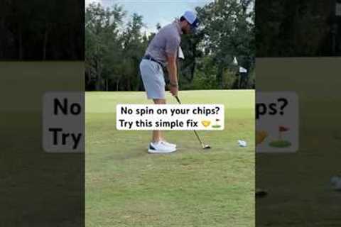 No Spin on Your Chip Shots? Do THIS First ⛳️
