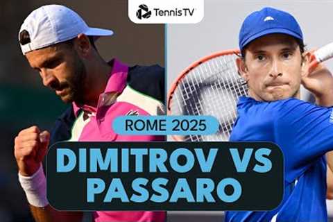 Francesco Passaro Stuns Grigor Dimitrov In Front Of Home Crowd | Rome 2025 Highlights