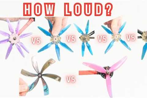 Noise Test: 8 vs 6 vs 4 vs 2 vs 6 vs 3 blades 5 FPV Drone - OCTOblade Propeller Hub