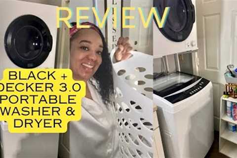 BLACK DECKER PORTABLE WASHER AND DRYER, WHY ARE WE SO LATE🤨 REVIEW, WHATS OUR THOUGHTS.