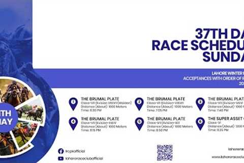 LRC Live  - 37th Day Lahore Winter Meeting 2024-2025 | May 11, 2025 #horse #race #horserace