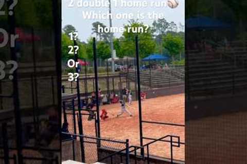 Which one is the home run? (medium level) #baseball  #funny #baseballteam #pitcher #homerun #dinger