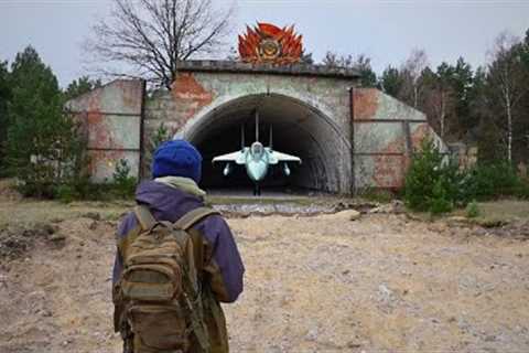 MiG fighter aircraft bunkers explored. AMAZING !