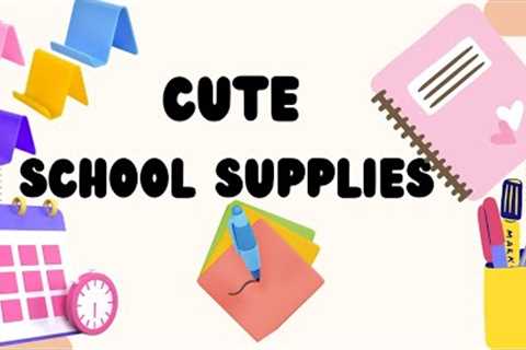 Diy Cute 5 School Supplies make in home |How to make school supplies in paper‎⁨@Diptiscraftdiary⁩ 
