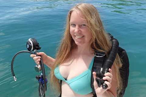 First Dive From the Boat! Setting up Scuba on Our Catamaran