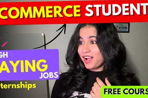 🚀Skills every Commerce Student should have for HIGH PAYING JOBS