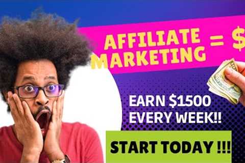 Affiliate marketing: The key to passive income.