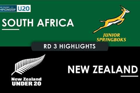 HIGHLIGHTS | SOUTH AFRICA v NEW ZEALAND | The Rugby Championship U20 2025 | Round 3