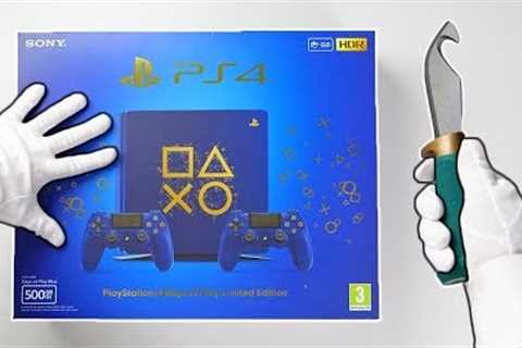 PS4 DAYS OF PLAY LIMITED EDITION CONSOLE! Unboxing Playstation 4 Slim Blue Collector's Special