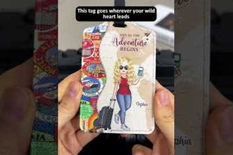 Tag her travel dreams #gifts #giftideas #luggagetag #summergift #giftforher #bestiegift