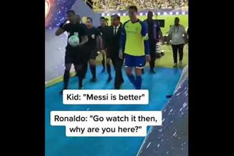 Angry Cristiano Ronaldo Screams At Kid Who Says Lionel Messi Is Better At Football 🤬