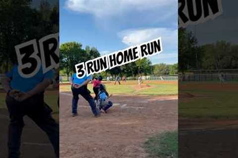 3 Run Home Run #basebroz #homerun #baseballszn #baseball #baseballlove #baseballswing #giannimolfese