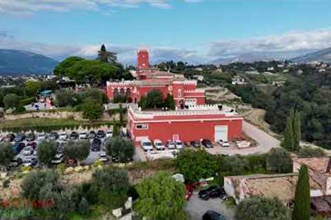 COTE D'AZUR | CREMAT CASTLE | FRANCE | DJI MAVIC AIR 3 CINE DRONE FOOTAGE