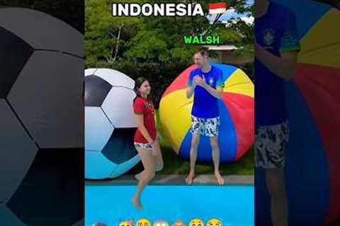player or swim 💦🙈 #challenge #soccer #funny 😂😚🥳❤ #shorts #youtubeshort