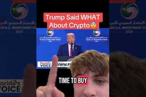 Trump Said WHAT About Crypto?!?😨😨