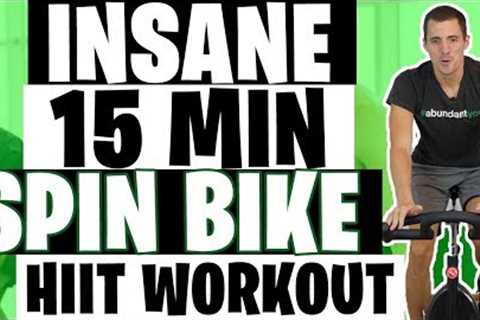 HIIT Workout - Insane 15 Minute Spin Bike Workout
