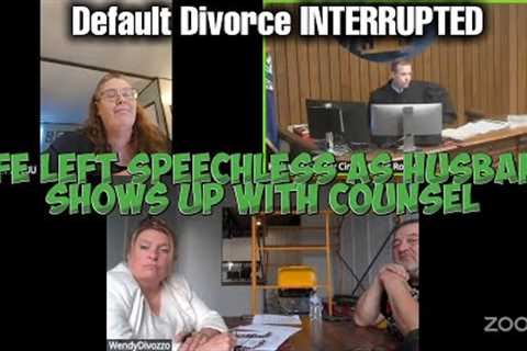 I Was Just Retained! Husband's Lawyer STORMS In to Stop Default Divorce