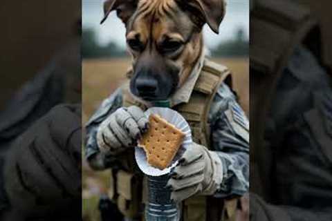 Poor Puppy Resting Beside Sandbags  #dog #pets #poor #cute #puppy #funny