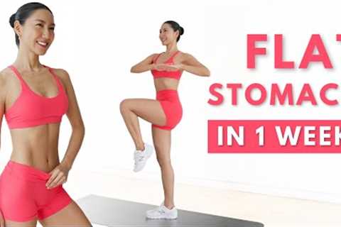 15 MIN STANDING FLAT STOMACH WORKOUT 🔥 BURN LOWER BELLY FAT (NO EQUIPMENT)