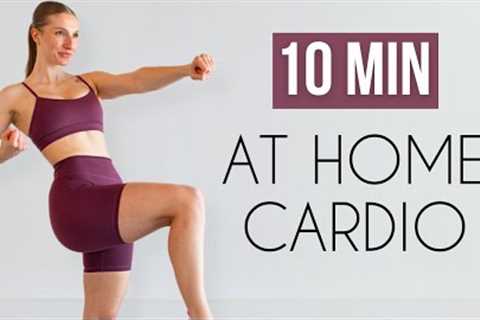 10 MIN CARDIO WORKOUT AT HOME (No Jumping/Apartment Friendly, No Equipment)