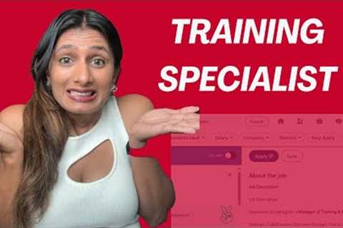 How to become a Training Specialist