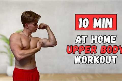 10 MIN UPPER BODY WORKOUT AT HOME - Upper Body Strength Workout Only Dumbbells!!💪