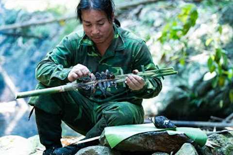 Wild Foraging, Primitive Survival Fishing, Catch and Cook | EP.463